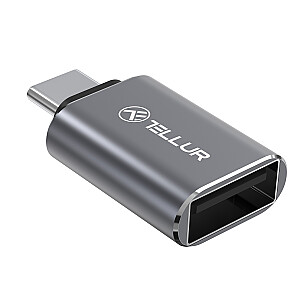 Tellur USB-C to USB-A M/F Adapter 10Gbps, 3A Aluminum Alloy