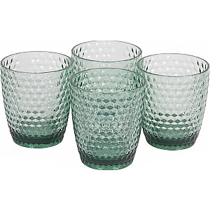 Cambridge CM07654GEU7 Fete Diamond 4pcs tumbler set green