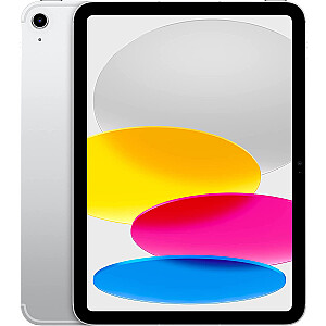 Apple iPad 256 ГБ, планшетный ПК (серебристый, 5G, 10-е поколение / 2022 г.)