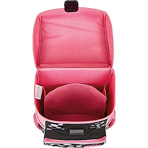 Herlitz Loop Plus mielas katės mokyklinis krepšys (rožinė / ruda, įskaitant 16 dalių mokyklinį dėklą, pieštukų dėklą, sportinį krepšį)