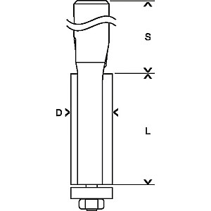 Фреза Bosch Expert для ламината, 12,7 мм (хвостовик 8 мм, двусторонний, шарикоподшипник внизу)