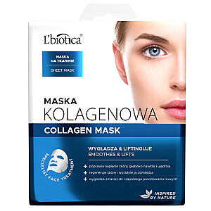 L'BIOTICA Collagen Mask коллагеновая разглаживающая и лифтинговая маска на ткани 23мл