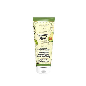 VOLLARE Yummy Avo Face Cream Intensyviai regeneruojantis veido kremas Avokadų aliejus ir ekologiškas kivių vanduo 50 ml