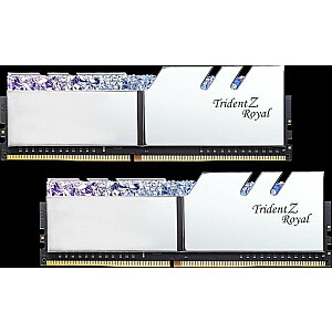G.Skill DDR4 — 16 ГБ — 3600 — CL — 16 — двойной комплект, Trident Z Royal (серебристый, F4-3600C16D-16GTRSC)