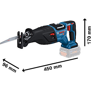 Аккумуляторная сабельная пила Bosch BITURBO GSA 18V-28 Professional Solo (синий/черный, без аккумулятора и зарядного устройства)