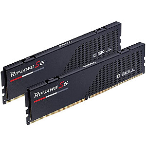 Двойной комплект G.Skill DIMM 96 ГБ DDR5-5600 (2x 48 ГБ), ОЗУ (черный, F5-5600J4040D48GX2-R, Ripjaws S5, XMP)