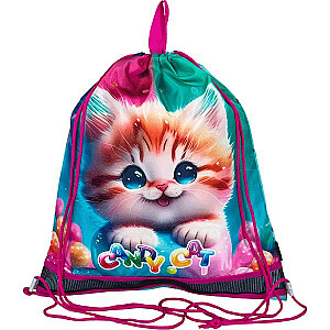 Сумка для спортивной одежды DeVente, Candy Cat 40х47см