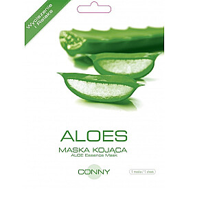 CONNY Aloe Essence Mask raminanti ir atpalaiduojanti alavijų lakštų kaukė 23g