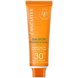 LANCASTER Sun Sport Invisible Face Gel SPF 30 matinis įdegio gelis veidui 50 ml