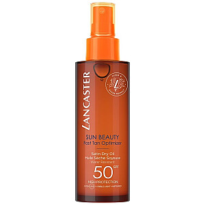 LANCASTER Sun Beauty greito įdegio optimizavimo priemonė Satin Dry Oil olejek do opalania SPF50 150 ml