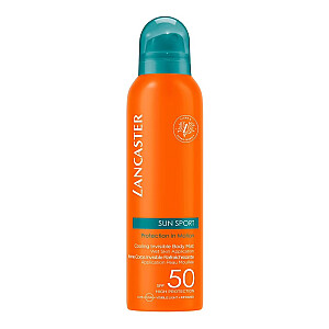 LANCASTER Sun Sport Protection In Motion Охлаждающий невидимый спрей для тела SPF50 охлаждающий солнцезащитный туман 200 мл