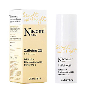NACOMI Next Level šviesinantis paakių serumas su kofeinu 2% 15ml