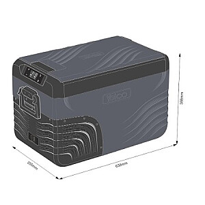 Портативный компрессорный холодильник Yolco KX30 Carbon