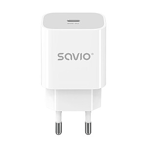 LA-09 USB-C QC sieninis įkroviklis, 20 W, PD 3.0 