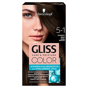 Plaukų dažai GLISS Color Care & Moisture 5-1 Cool Brown