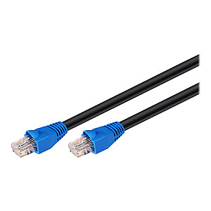 Goobay CAT 6 Outdoor Patch Cable, U/UTP, 60 m, juodas