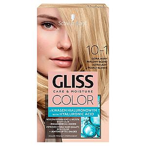 Plaukų dažai GLISS Color Care & Moisture 10-1 Ultra Light Pearl Blonde