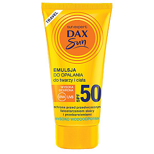 DAX Sun SPF50 įdegio emulsija veidui ir kūnui 50ml