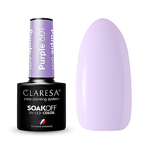 CLARESA Soak Off UV/LED Фиолетовый гибридный лак 601 5г