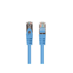 Patchcord kat 6 FTP 0,25M 10 vnt., pravesta niebieski