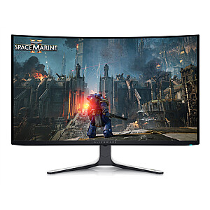 Dell | Curved Screen Gaming Monitor | AW3225QF | 31.6 " | OLED | 4K UHD | 16:9 | 240 Hz | 0.03 ms | 3840 x 2160 pixels | 1000 cd/m² | Power connector, Security-lock slot, Joystick, USB-A, USB-B, USB-C, HDMI, DispalyPort | HDMI ports quantity 2 | Whi