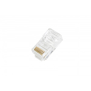 RJ45 kištukas (8P8C) įvadas, kat.5e, neekranuotas, AWG 26-24, pakuotė 100 vnt. 