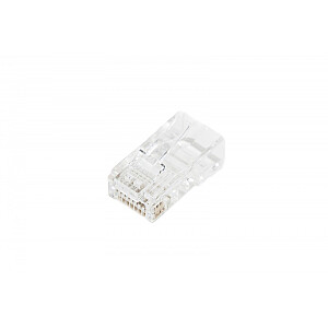 RJ45 kištukas (8P8C) įvadas, kat.5e, neekranuotas, AWG 26-24, pakuotė 100 vnt. 