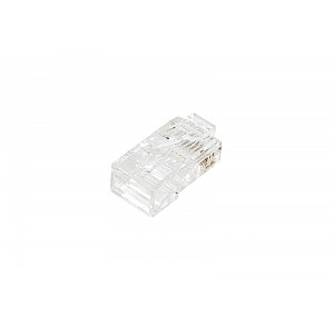 Вилка RJ45 (8P8C) проходная, кат.5e, неэкранированная, AWG 26-24, в упаковке 100 шт. 