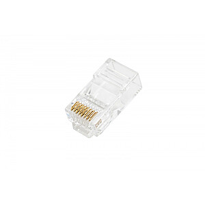 RJ45 kištukas (8P8C) įvadas, 6 kat., neekranuotas, AWG 26-24, pakuotė 100 vnt. 