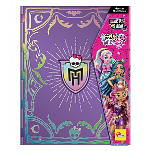 Симпатичный дневник Monster High в альбоме для рисования