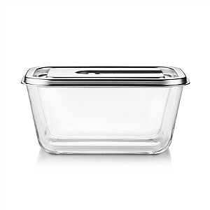 Caso Glass Vacuum Container with Plastic Lid | VacuBoxx Inox XL | Transparent