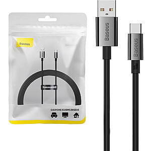 „Baseus Superior“ USB į USB-C 100 W, 1,5 m (juoda)