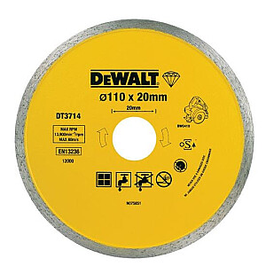 Dewalt Diamond 110x20 mm kietas diskas, skirtas DWC410 (DT3714)