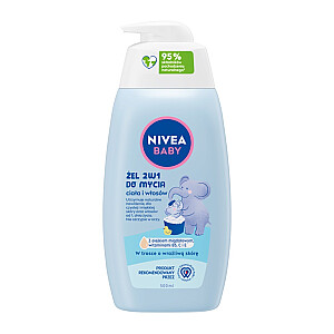 NIVEA Baby 2в1 гель для мытья тела и волос 500мл