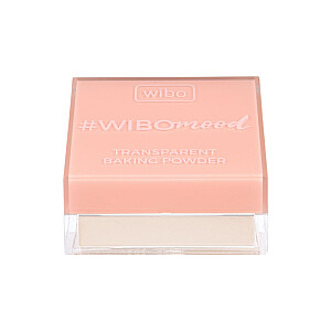 WIBO Wibomood Transparent Baking Powder skaidri biri pudra, maskuojanti odos trūkumus, 14 g