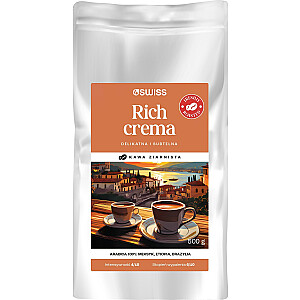 4 Swiss Rich Crema kavos pupelės 500g