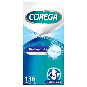 Таблетки для чистки зубных протезов COREGA Bio Formula 136 шт.