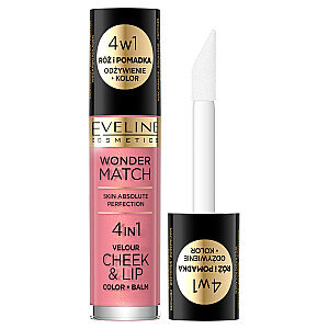 EVELINE Wonder Match skaistalai ir skysti lūpų dažai 03 4,5 ml