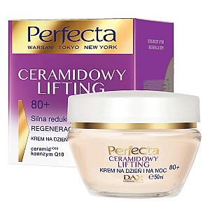 PERFECTA Ceramine Lifting Stiprios raukšlės, mažinantis ir regeneruojantis 80+ dieninis ir naktinis kremas 50 ml