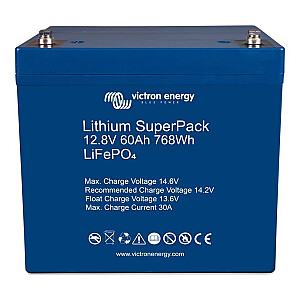 Baterija Victron Energy LiFePO4 SuperPack BAT512060705 12,8 V/60 Ah