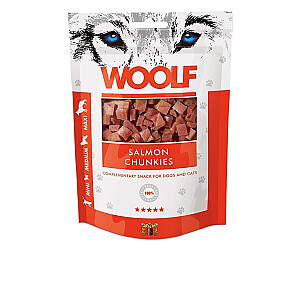 WOOLF Salmon Chunkies - skanėstas šunims ir katėms - 100 g