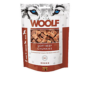 WOOLF Soft Beef gabaliukai - skanėstai šunims ir katėms - 100g