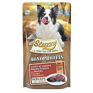 STUZZY Monoprotein Jautiena su mėlynėmis - Šlapias maistas šunims - 150g