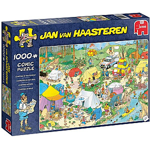 Jumbo Jan van Haasteren Camping im Wald 1000 Teile Puzzle (19086)