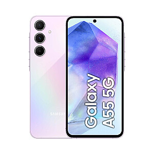 Samsung Galaxy A55 5G 16,8 cm (6,6 colio) hibridinis dviejų SIM kortelių Android 14 USB Type-C 8 GB 256 GB 5000 mAh alyvinė