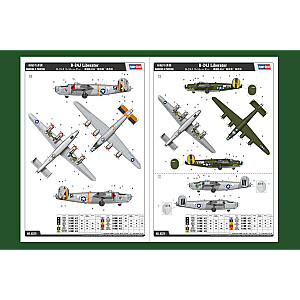 Plastikinis amerikietiško B-24J Liberator modelis