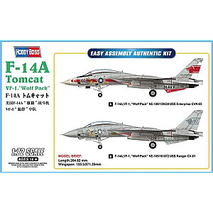 Plastikinis F-14A Tomcat VF-1 Wolf Pack modelis