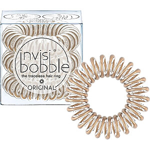 INVISIBOBBLE Originalus plaukų žiedas 3 Scrunchies Bronze Me Pretty