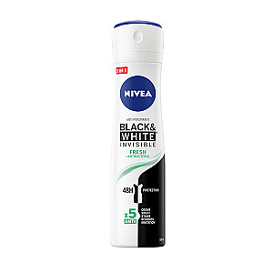 NIVEA Black & White Invisible Fresh спрей-антиперспирант 48ч 150мл