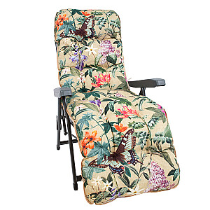 Kėdės užvalkalas BADEN-AMAZONIA, smėlio spalvos gėlė